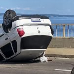 capotamento na Ponte Rio Negro