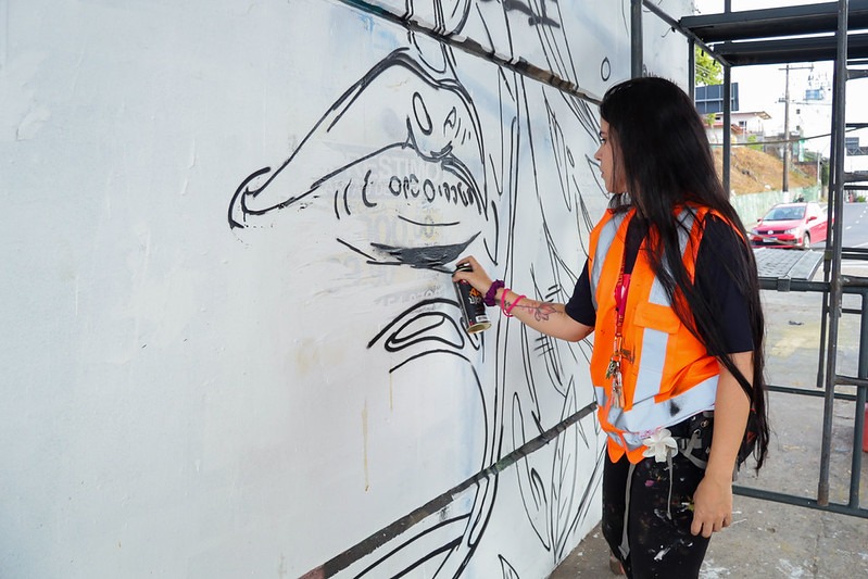 Arte urbana transforma viadutos de Manaus