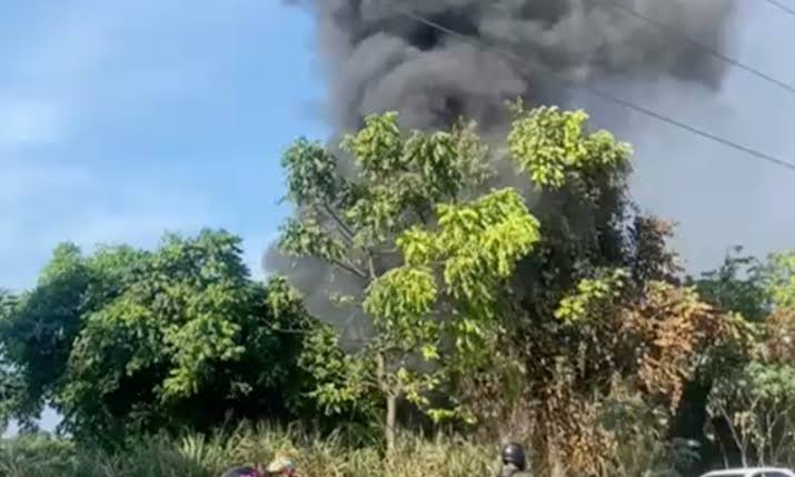 Incêndio volta a atingir área no Distrito Industrial