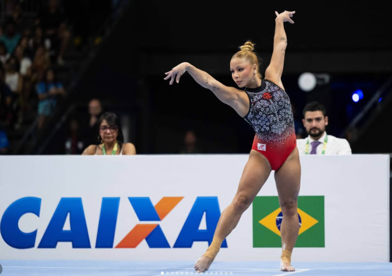 Flávia Saraiva é campeã brasileira na trave e no solo